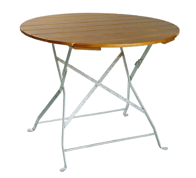 Biergartentisch Ø90cm mit feuerverzinktem Gestell