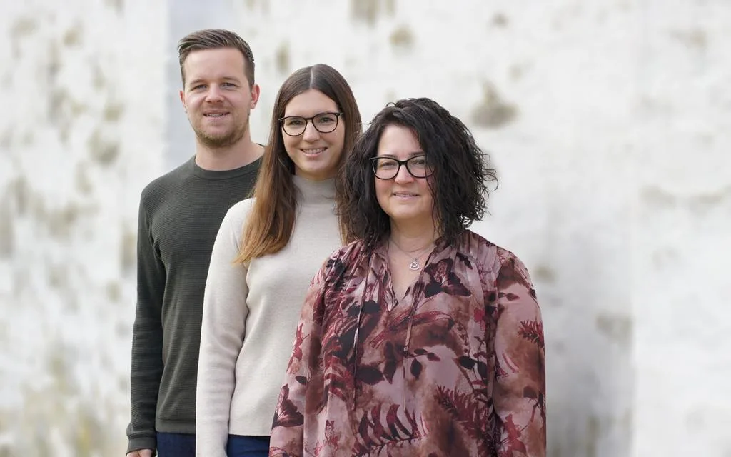 Das Team der Koller Vertriebs-GmbH: Stefan Linderer, Eva Irngartinger und Brigitte Linderer